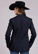 Load image into Gallery viewer, Stetson Stretch Denim (Navy) - Women's Blazer
