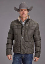 Load image into Gallery viewer, Stetson Novelty Solid Quilted (Grey) - Men's Nylon Jacket
