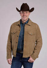 Load image into Gallery viewer, Stetson Novelty Solid "Denim" (Tan) - Men's Suede Jacket
