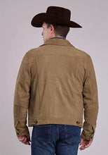 Load image into Gallery viewer, Stetson Novelty Solid "Denim" (Tan) - Men's Suede Jacket
