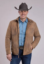 Load image into Gallery viewer, Stetson Novelty Solid Fleece Lined (Brown) - Men's Suede Jacket
