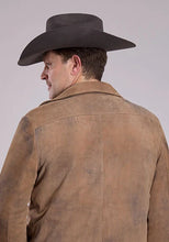 Load image into Gallery viewer, Stetson Novelty Solid Fleece Lined (Brown) - Men's Suede Jacket
