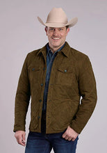 Load image into Gallery viewer, Stetson Novelty Solid Diamond Quilt (Brown) - Men's Suede Jacket
