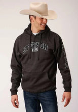 Load image into Gallery viewer, Stetson Heather Logo "EST. 1865" (Grey) - Men's Hoodie Sweatshirt
