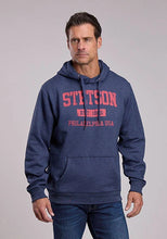 Load image into Gallery viewer, Stetson Red Philadelphia USA Logo (Blue) - Men's Hoodie Sweatshirt
