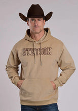 Load image into Gallery viewer, Stetson Brown Embroidered Logo (Khaki) - Men's Hoodie Sweatshirt

