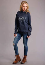 Load image into Gallery viewer, Stetson USA Logo (Navy) - Women's Hoodie Sweatshirt
