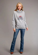 Load image into Gallery viewer, Stetson USA Sunburst Logo (Grey) - Women's Hoodie Sweatshirt
