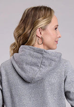 Load image into Gallery viewer, Stetson Western Print (Grey) - Women's Hoodie Sweatshirt
