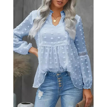 Load image into Gallery viewer, Women’s Long‑Sleeve V‑Neck Business Casual Blouse
