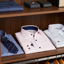 Load image into Gallery viewer, George Button-Up Shirt With Contrast Details // Pink // Contemporary Fit (Regular)
