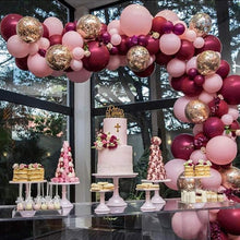 Load image into Gallery viewer, 112 pcs  Red Rose Gold Birthday Pink Latex Balloon Garland Arch Kit For Girls Wedding Party Decoration Baby Showers Girl Birthday Party Ballons Decoration for Girls
