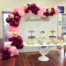 Load image into Gallery viewer, 112 pcs  Red Rose Gold Birthday Pink Latex Balloon Garland Arch Kit For Girls Wedding Party Decoration Baby Showers Girl Birthday Party Ballons Decoration for Girls
