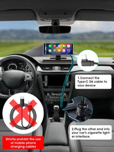 Load image into Gallery viewer, 11.26 inch Car DVR 4K Dash Cam Dual Lens Wireless Carplay &amp; Android Auto Video Recorder Monitor GPS Navigation 5G Wifi FM AUX
