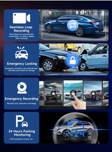 Load image into Gallery viewer, 11.26 inch Car DVR 4K Dash Cam Dual Lens Wireless Carplay &amp; Android Auto Video Recorder Monitor GPS Navigation 5G Wifi FM AUX
