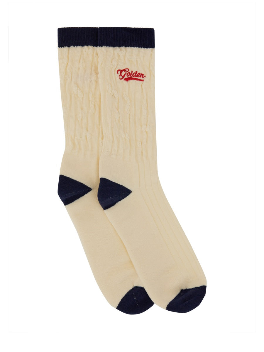 Golden Goose Men Ribbed Socks
