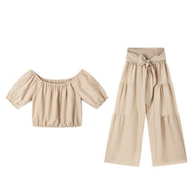Load image into Gallery viewer, High-Waist Flared Pants &amp; Top Two-Piece Set – 7 Colors, S–2XL
