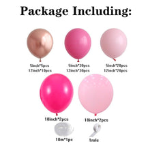 Load image into Gallery viewer, 119 Pcs Peach Pink  Rose Gold Latex Balloons For Wedding Birthday Valentine's Day Party Decorations Office Parties Baby Showers Girl Birthday Party Ballon Decoration IN Modern Style
