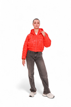 Load image into Gallery viewer, Lexi Cropped Jacket in Coral
