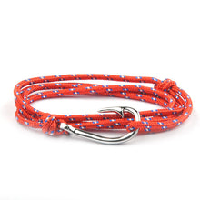 Load image into Gallery viewer, Fashion Hot Multilayer Rope Bracelet hope Anchor Sailor Anchor Bracelets  For Men and  Women Best Gift Hook Bracelet
