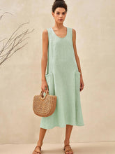 Load image into Gallery viewer, 100% Linen Swing Beach Tank Dress GIANA
