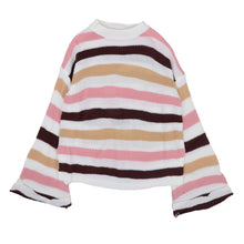 Load image into Gallery viewer, Striped Bell Sleeve Light Sweater
