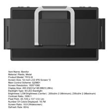 Load image into Gallery viewer, 12 Inch Laptop Dual Monitor 1920*1080 HD IPS LCD Dual Monitor Screen Extender Laptops For Macbook Huawei
