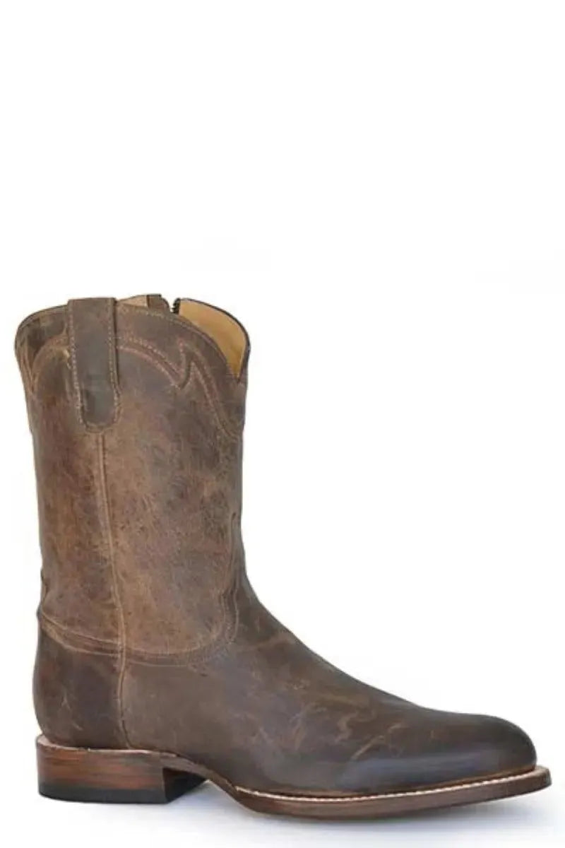 Stetson Roughstock (Brown) - Men's Leather Cowboy Boot
