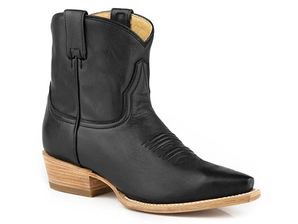 Stetson Riley (Black) - Women's Leather Cowgirl Boot