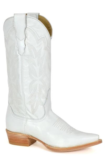 Stetson Casey (White) - Women's Leather Cowgirl Boot