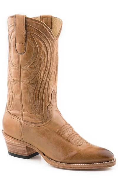 Stetson Nora (Tan) - Women's Leather Cowgirl Boot