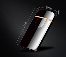 Load image into Gallery viewer, Touch Electric lighters Plasma Lighters Dual arc Lighter USB lighters Flameless Rechargeable Lighter Windproof Lighter Electric lighters for Camping,Starter, Hunting, Backpacking, Hiking Gadget For Men
