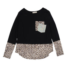 Load image into Gallery viewer, Two Tone Mixed Print Sweater
