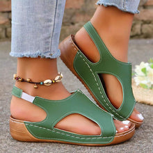 Load image into Gallery viewer, Women’s Summer Wedges – Elastic-Band Fish-Mouth Casual Sandals
