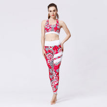 Load image into Gallery viewer, 💪 Seamless 2-Piece Yoga Set – High-Waist Leggings &amp; Crop Top
