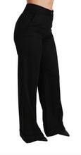 Load image into Gallery viewer, Dolce &amp; Gabbana Black Wide Leg Flared Trouser Cashmere Pants

