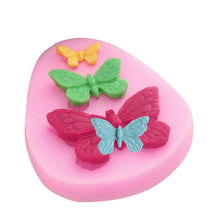 Load image into Gallery viewer, 1/2/3Pcs 3D Silicone Baking Mold Butterfly Leaf Mould Chocolate Fondant Cake Decorating Tool Temperature Resistance 3D Leaf Shaped Silicone Mold Fondant Mold Cupcake Cake Decoration
