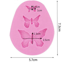 Load image into Gallery viewer, 1/2/3Pcs 3D Silicone Baking Mold Butterfly Leaf Mould Chocolate Fondant Cake Decorating Tool Temperature Resistance 3D Leaf Shaped Silicone Mold Fondant Mold Cupcake Cake Decoration
