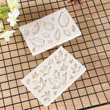 Load image into Gallery viewer, 1/2/3Pcs 3D Silicone Baking Mold Butterfly Leaf Mould Chocolate Fondant Cake Decorating Tool Temperature Resistance 3D Leaf Shaped Silicone Mold Fondant Mold Cupcake Cake Decoration
