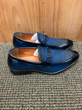 Load image into Gallery viewer, Terroni Design Men’s Navy Blue Slip-on Dress Shoes | LA82
