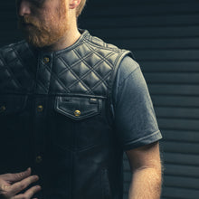 Load image into Gallery viewer, 12 Gauge Men's Motorcycle Leather Vest
