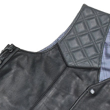 Load image into Gallery viewer, Hammer down Men's Western Style Leather Biker Vest
