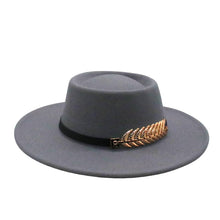 Load image into Gallery viewer, Autumn Winter Women Men  Vintage Fedora Women's Foldable Short Brim  Floppy Hat Gentleman Elegant Warm Hats Lady Party Luxury Caps Classic Summer Beach Sun Hat
