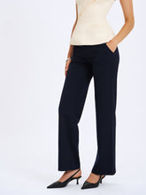 Load image into Gallery viewer, Yanin Navy Low-Rise Straight Leg Pants
