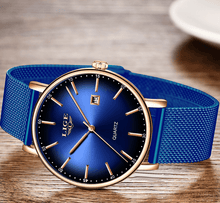 Load image into Gallery viewer, Men's Elegant  Watch With Stainless Steel Straps And Special Date Display Excellent Look Unique Design Perfect Gift
