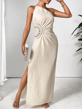 Load image into Gallery viewer, One Shoulder Sleeveless Maxi Dress Elegant &amp; Sophisticated Evening Wear Women Luxury Party Dress
