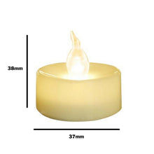 Load image into Gallery viewer, 12Pcs Battery Operated LED Tea Lights Candles Flameless Wedding Decor  Realistic and Bright Flickering Holiday Gift Flameless LED Electric Candles for Seasonal &amp; Festival Party Home Decoration
