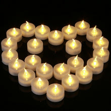 Load image into Gallery viewer, 12Pcs Battery Operated LED Tea Lights Candles Flameless Wedding Decor  Realistic and Bright Flickering Holiday Gift Flameless LED Electric Candles for Seasonal &amp; Festival Party Home Decoration
