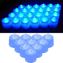 Load image into Gallery viewer, 12Pcs Electronic LED Tea Light Candles  Flickering Bulb Battery Operated Flameless LED Tea Light for Seasonal &amp; Festival Celebration Electric Fake Candle Realistic Battery-Powered Flameless Candles for Home Bedroom Party Wedding Festival Decor
