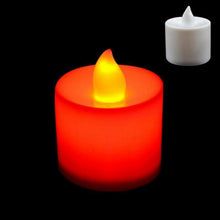 Load image into Gallery viewer, 12Pcs Electronic LED Tea Light Candles  Flickering Bulb Battery Operated Flameless LED Tea Light for Seasonal &amp; Festival Celebration Electric Fake Candle Realistic Battery-Powered Flameless Candles for Home Bedroom Party Wedding Festival Decor
